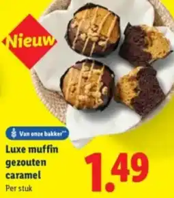 Lidl Luxe muffin gezouten caramel aanbieding