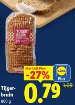 Lidl Tijger bruin aanbieding