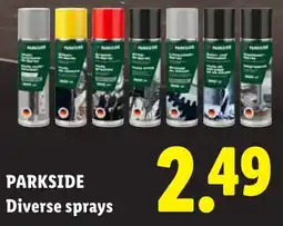 Lidl Parkside Diverse Sprays aanbieding