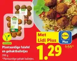 Lidl Plantaardige falafel en gehaktballetjes aanbieding