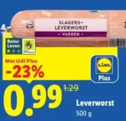 Lidl Leverworst aanbieding