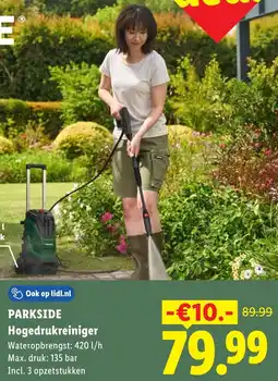 Lidl Parkside Hogedrukreiniger aanbieding