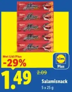 Lidl Salamisnack aanbieding