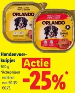 Lidl Hondenvoer Kuipjes aanbieding