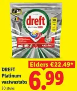 Lidl Dreft Platinum vaatwastabs aanbieding