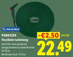 Lidl Parkside Flexibele Tuinslang aanbieding