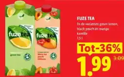 Lidl Fuze tea aanbieding