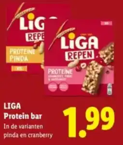 Lidl Liga Protein bar aanbieding