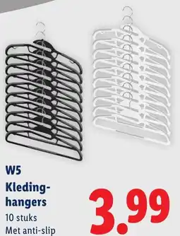 Lidl W5 Kledinghangers aanbieding