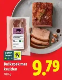 Lidl Buikspek met kruiden aanbieding