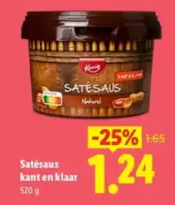 Lidl Satésaus kant en klaar aanbieding