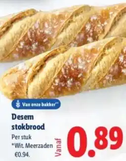 Lidl Desem stokbrood aanbieding