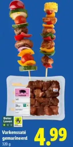 Lidl Varkenssaté gemarineerd aanbieding