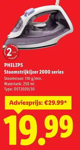 Lidl Philips Stoomstrijkijzer 2000 series aanbieding