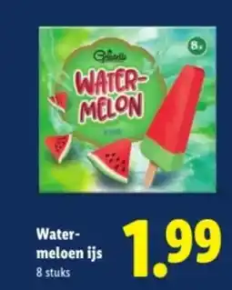 Lidl Watermeloen ijs aanbieding