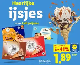 Lidl Wafelhoornijsjes aanbieding