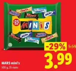 Lidl Mars Mini's aanbieding