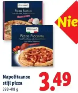 Lidl Napolitaanse stijl pizza aanbieding