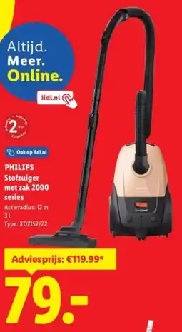 Lidl Philips Stofzuiger Met Zak 2000 series aanbieding