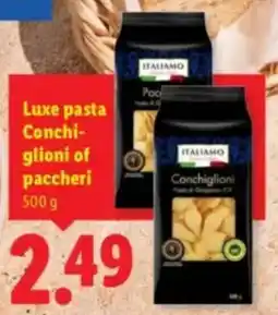 Lidl Luxe pasta Conchiglioni of paccheri aanbieding