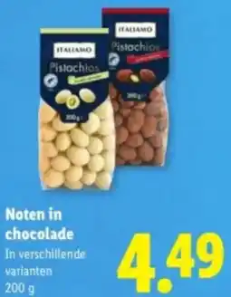 Lidl Noten in chocolade aanbieding