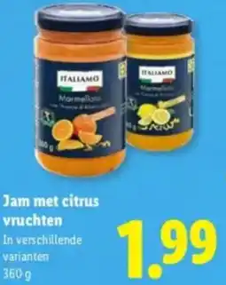 Lidl Jam met citrus vruchten aanbieding