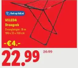 Lidl Vileda Droogrek aanbieding