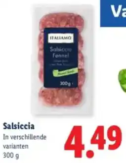 Lidl Salsiccia aanbieding