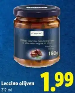 Lidl Leccino olijven aanbieding
