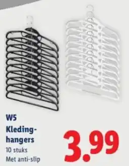 Lidl W5 Kledinghangers aanbieding