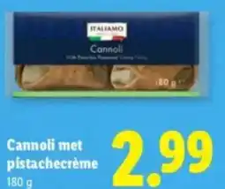 Lidl Cannoli met pistachecrème aanbieding