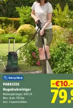 Lidl Parkside Hogedrukreiniger aanbieding