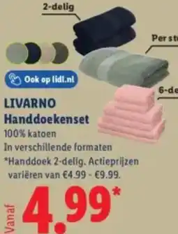 Lidl Livarno Handdoekenset aanbieding