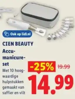 Lidl Cien beauty Accu Manicureset aanbieding