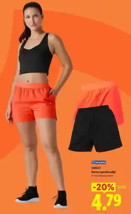 Lidl Crivit Dames Sportbroekje aanbieding