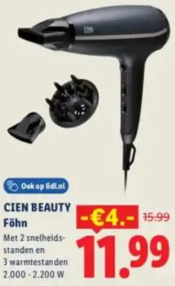 Lidl Cien beauty Föhn aanbieding