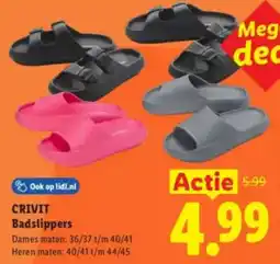 Lidl Crivit Badslippers aanbieding