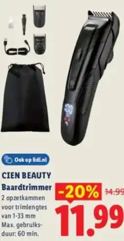 Lidl Cien beauty Baardtrimmer aanbieding
