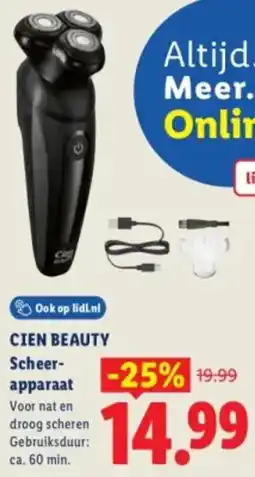Lidl Cien beauty Scheerapparaat aanbieding