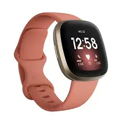 Bol.com Fitbit Versa 3 - Smartwatch dames en heren - Roze aanbieding
