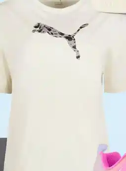 Scapino Puma ESS Graphic Animal Relaxed dames T-shirt beige aanbieding