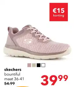 Scapino Skechers Bountiful Quick Path dames sneakers paars aanbieding