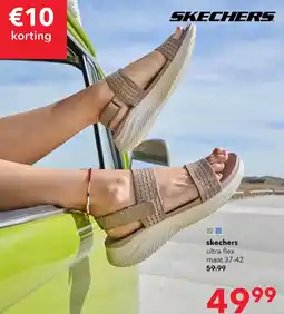 Scapino Skechers Ultra Flex 3.0 All About U dames sandalen bruin aanbieding