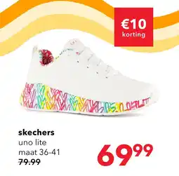 Scapino Skechers Uni Lite dames sneakers wit aanbieding