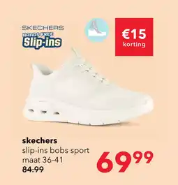 Scapino Skechers Slip-ins: BOBS Sport Arc Waves dames sneakers wit aanbieding
