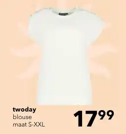 Scapino TwoDay dames T-shirt wit aanbieding
