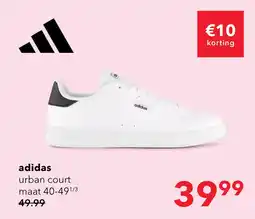 Scapino Adidas Urban Court 3.0 heren sneakers wit aanbieding