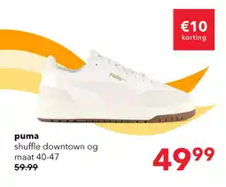 Scapino Puma Shuffle Downtown OG heren sneakers wit aanbieding