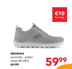 Scapino Skechers Summits - Eckler heren sneakers grijs aanbieding