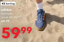 Scapino Adidas Barreda heren sneakers blauw oranje aanbieding